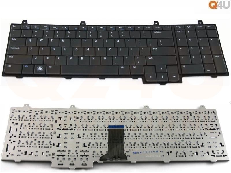 Dell Inspiron 1747 1750 laptop toetsenbord, US - zwart