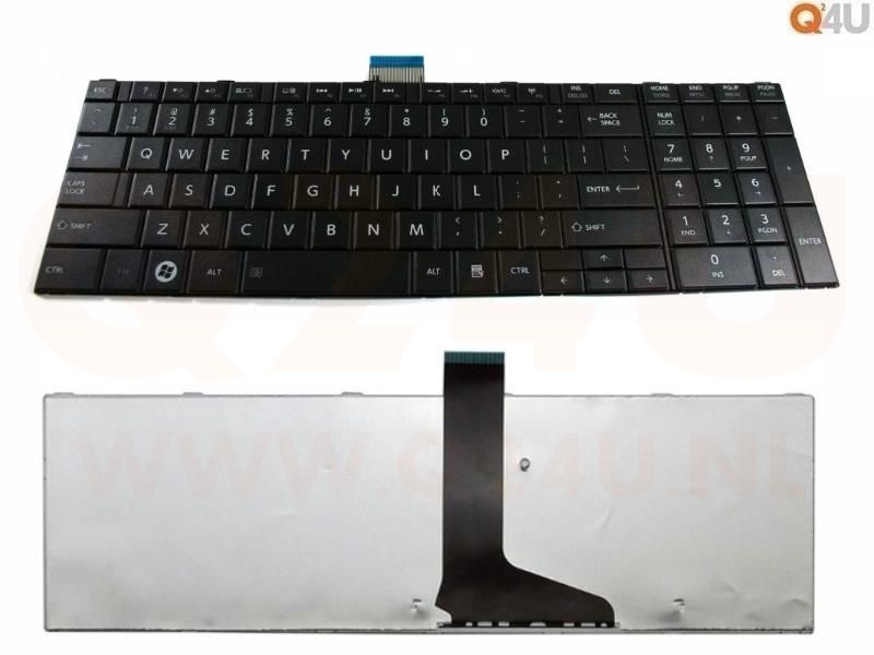 Toshiba Satellite C850 C870 C850 C870 series laptop toetsenbord, US - zwart