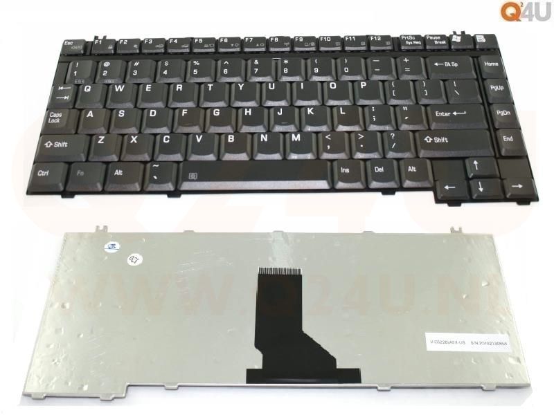 Toshiba Qosmio G10 G30 Satellite A10 A20 A30 A40 series toetsenbord, US - zwart