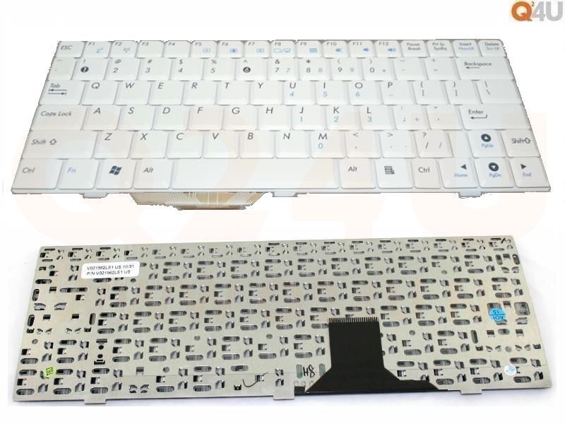 Asus Eee PC 904 1000 series laptop toetsenbord, US - wit