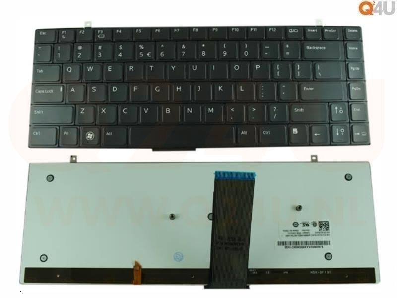 Dell Studio XPS 1640 1647 1340 M1640 series  toetsenbord, US - zwart - met licht