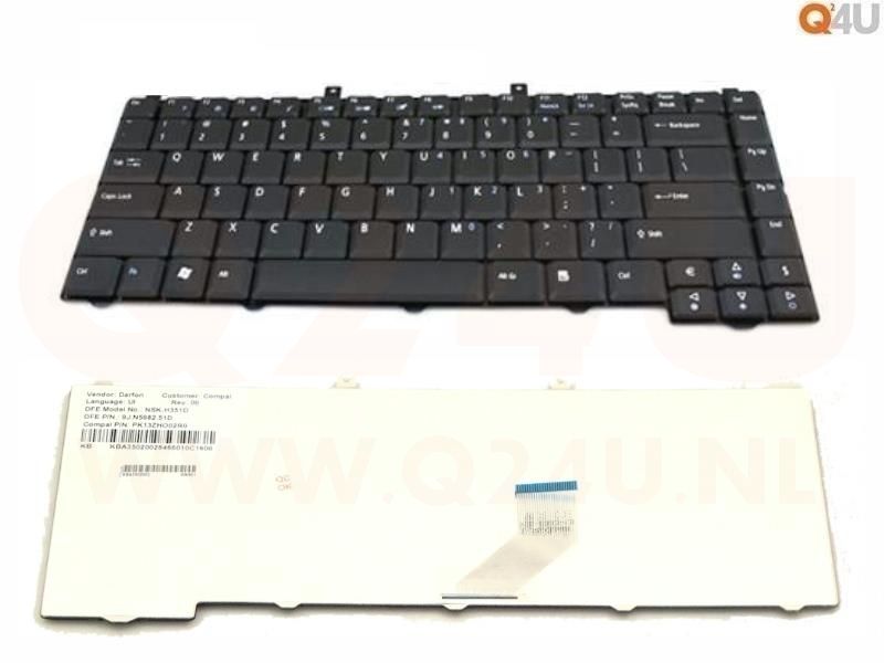 Acer Aspire 3100 3600 3650 3690 5610 5680 series laptop toetsenbord, US - zwart