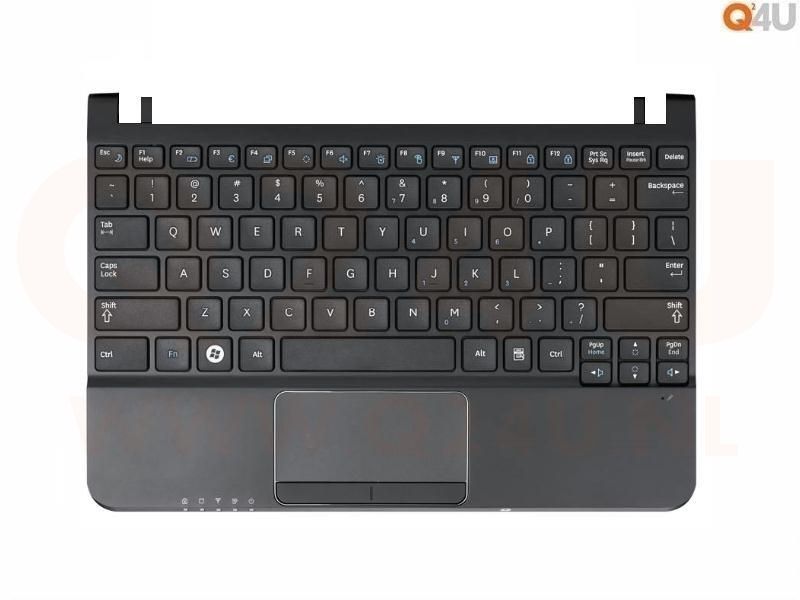 Samsung NC110-A01 A03 A04 laptop toetsenbord, US - zwart