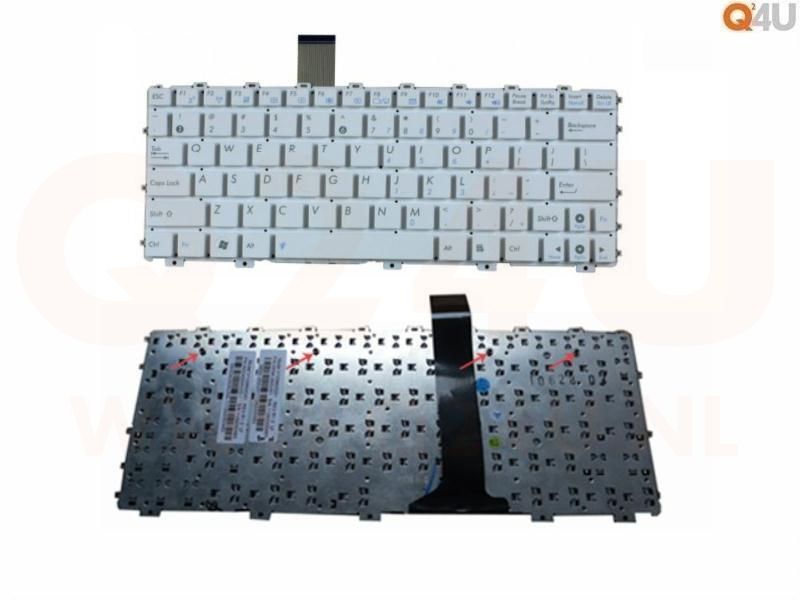 Asus Eee PC 1011 1015 series laptop toetsenbord, US - wit