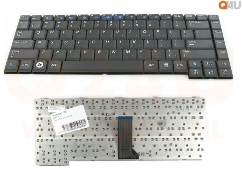 Samsung Q308 Q310 series laptop toetsenbord, US - zwart