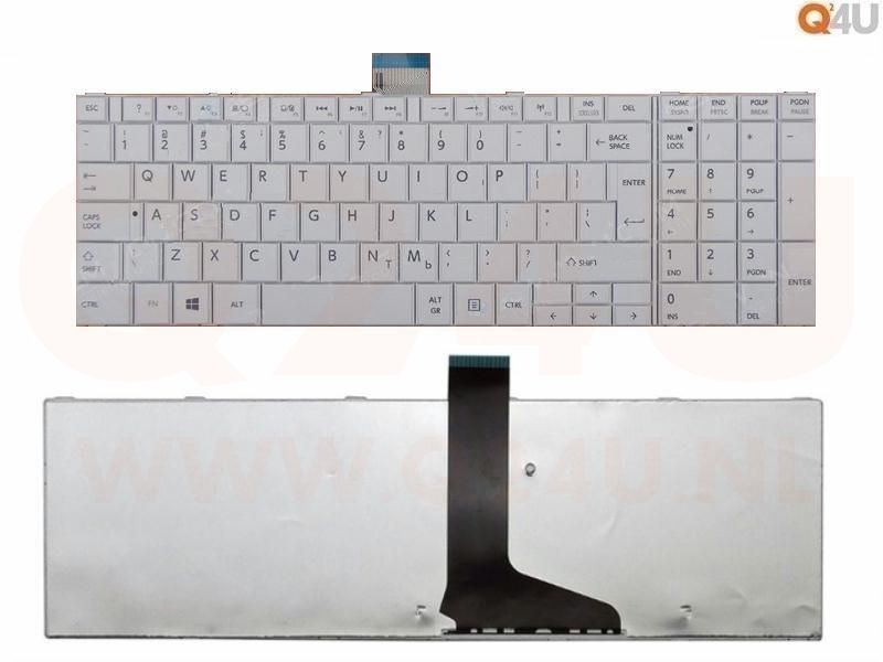 Toshiba Satellite C850 C870 C850 C870 series laptop toetsenbord, US - wit