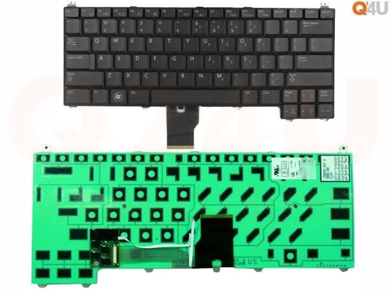 Dell Latitude E4200 series laptop toetsenbord, US - zwart - met licht