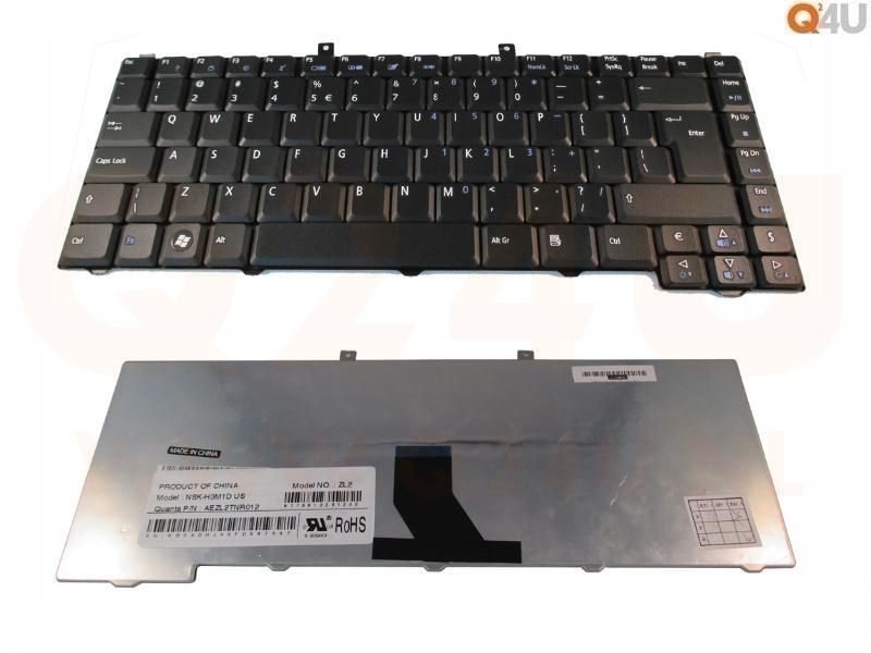 Acer Aspire 1410 1600 1640 1680 1690 3000 3050 series laptop toetsenbord, US - zwart