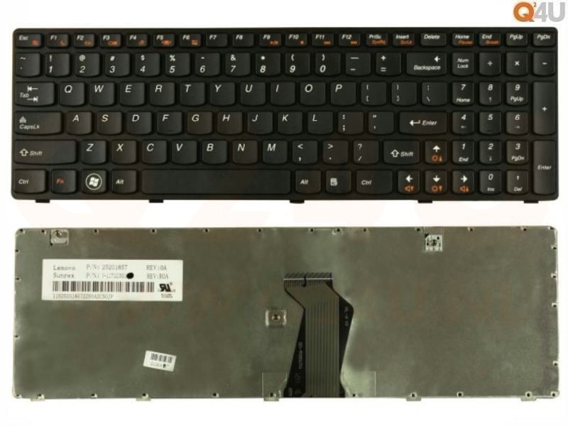 Lenovo IdeaPad G580 G858 V580 V585 Z580 Z585 series laptop toetsenbord, US - zwart