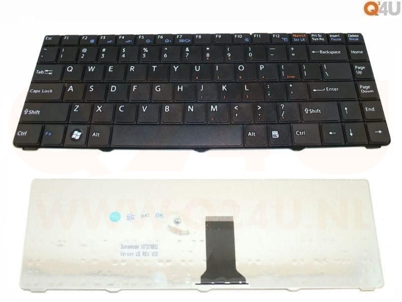 Sony Vaio VGN-NR series  laptop toetsenbord, US - zwart