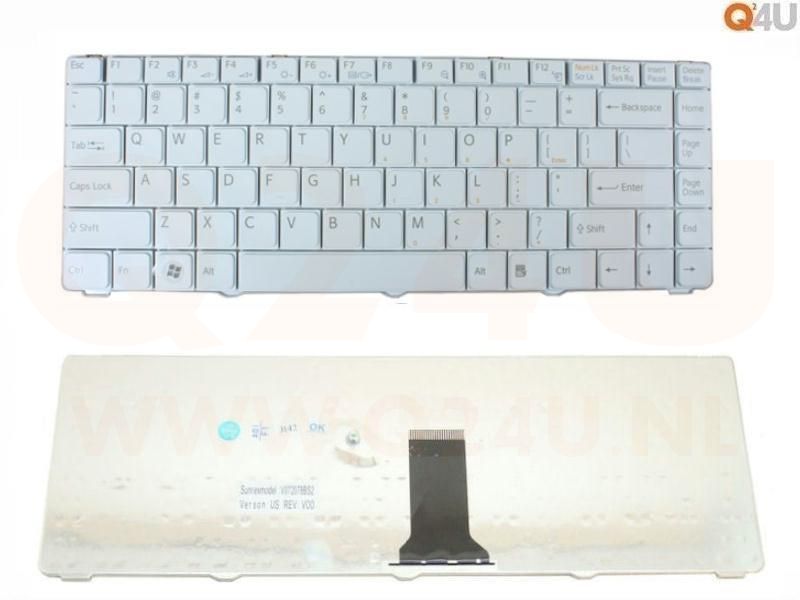 Sony Vaio VGN-NR series  laptop toetsenbord, US - wit