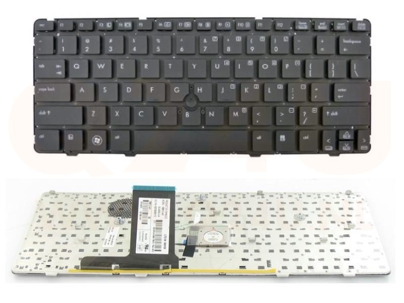 HP Elitebook 2560p series laptop toetsenbord, US - zwart - met pointer