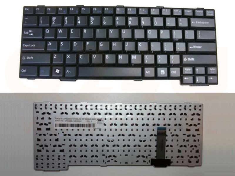 Fujitsu Lifebook S752 S762 E752 series laptop toetsenbord, US - zwart