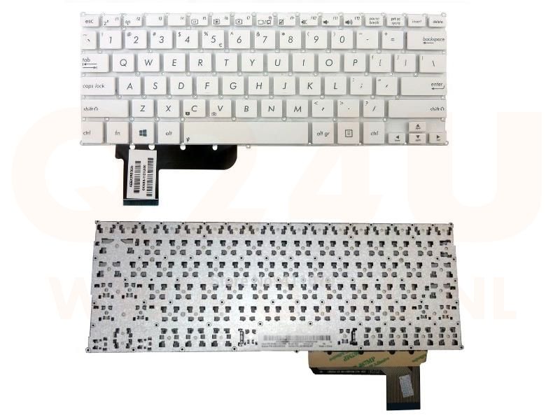 Asus X201E X202E series laptop toetsenbord, US - wit