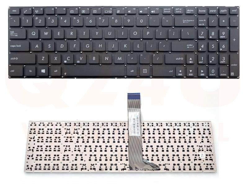 Asus A555 F553 K56 K750 R505 X553 series laptop toetsenbord, US - zwart