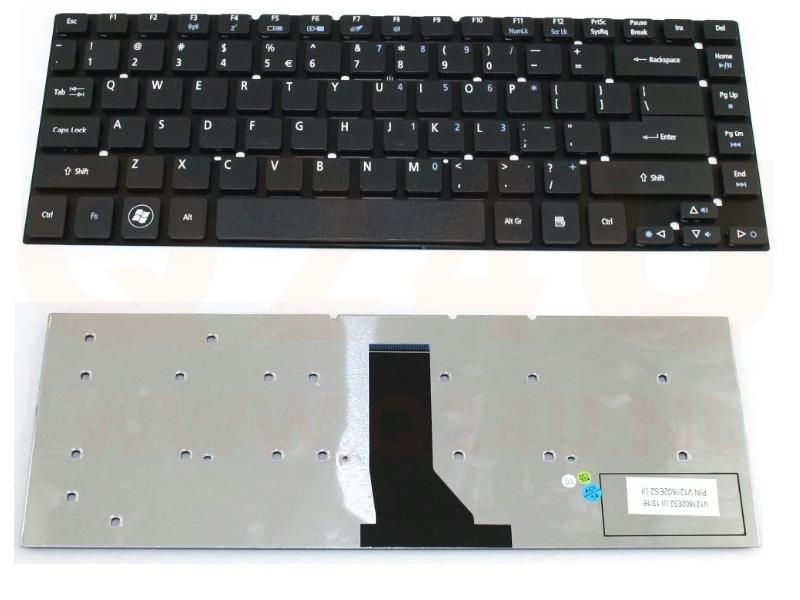 Acer Aspire 3830 4755 4830 series toetsenbord, US - zwart - zonder licht