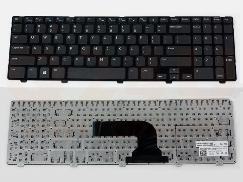 DELL Inspiron 15R N5521 N5521 N3521 series laptop toetsenbord, US - zwart