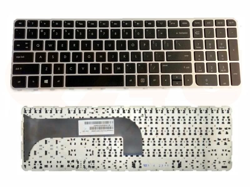 HP ENVY M6 series series toetsenbord, US - zwart - zonder licht - zilver frame
