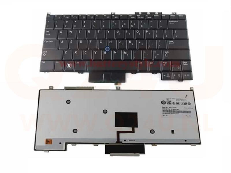 Dell Latitude E4300 E4310 laptop toetsenbord, US - zwart - met licht