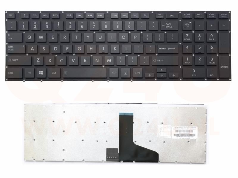 Toshiba Satellite P50-A P50-B P50T P50T-A P70-A P75-A laptop toetsenbord, US - zwart