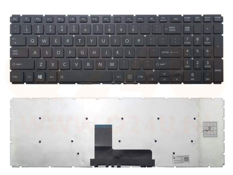 Toshiba Satellite L50-B L50D-B L50DT-B series laptop toetsenbord, US - zwart