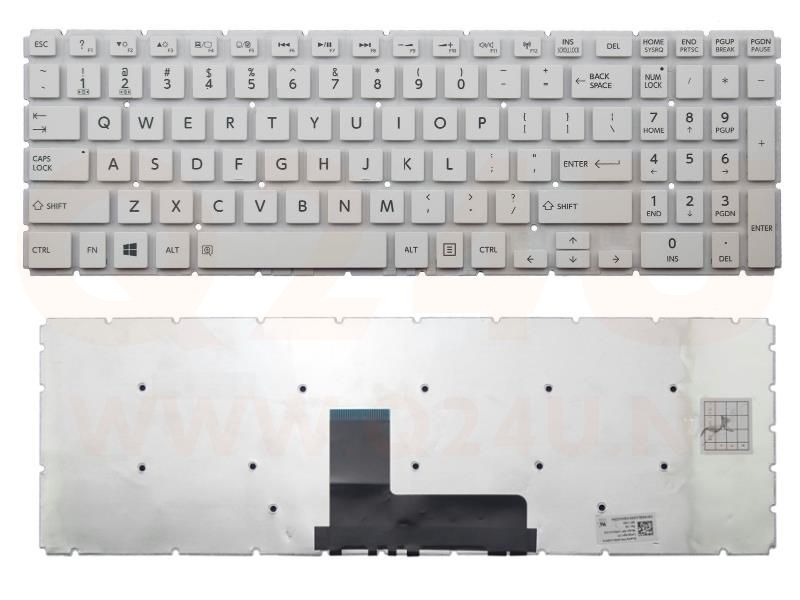 Toshiba Satellite L50-B L50D-B L50DT-B series laptop toetsenbord, US - wit