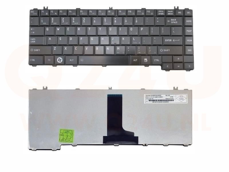 Toshiba Satellite L700 L705 L730 L735 L735D L730D series laptop toetsenbord, US - zwart