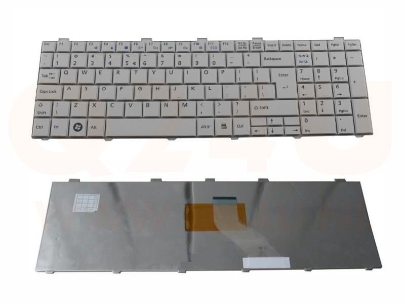 Fujitsu Siemens Lifebook A530 A531 AH530 AH531 series laptop toetsenbord, US - wit