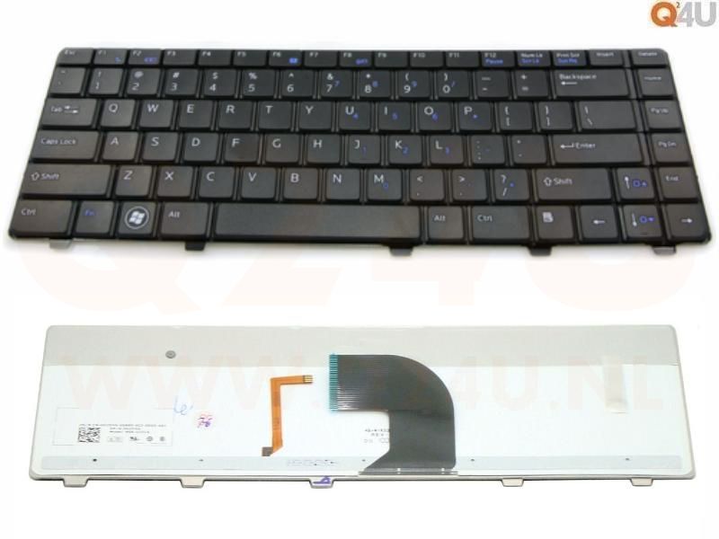Dell Vostro 3300 3400 3500 3700 laptop toetsenbord, US - zwart - met licht