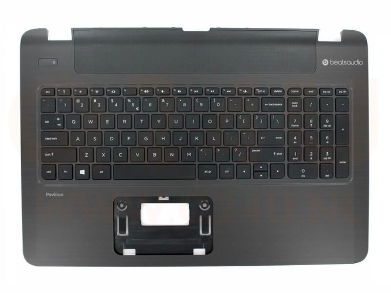 HP Pavilion 15-p series laptop top case , US - zwart - zonder touchpad