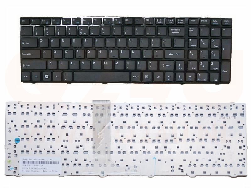 MSI CR620 CG630 CR650 Medion MD98380 series laptop toetsenbord, US - zwart