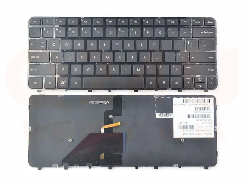 HP Folio 13-1000 13-2000 series laptop toetsenbord, US - zwart - met licht