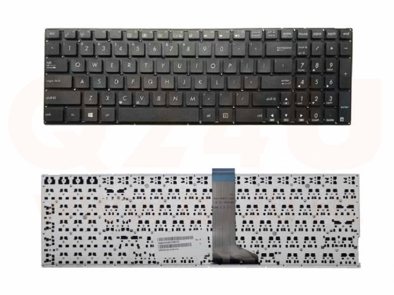 Asus R500 X500 series UX510UW laptop toetsenbord, US - zwart - zonder licht