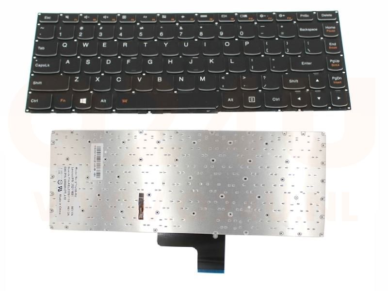 Lenovo IdeaPad U330 U330P U430 U430P series laptop toetsenbord, US - zwart - zonder licht