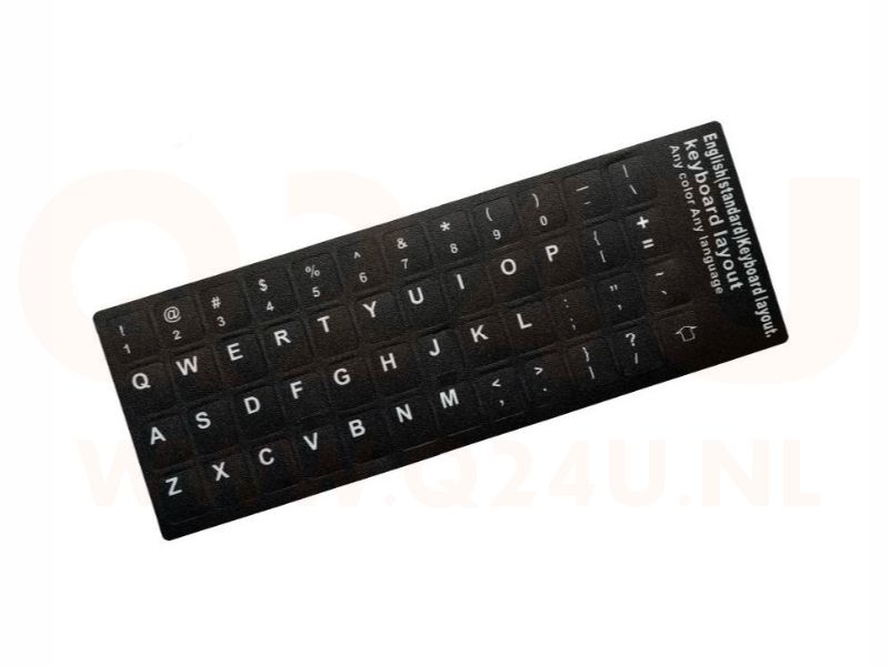 Toetsenbord US qwerty stickers
