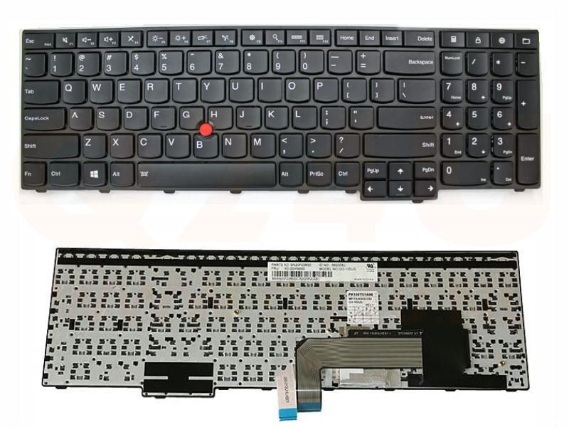 Lenovo  Thinkpad Edge E550 E555 T550 T555 series laptop toetsenbord, US - zwart - met licht