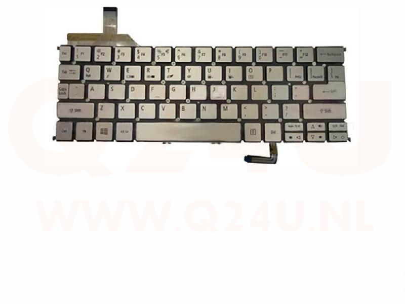 Acer Aspire S7 S7-391  series laptop toetsenbord, US - zilver - met licht