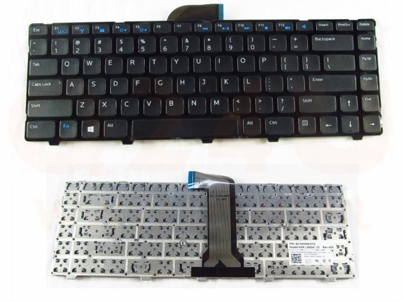 Dell Inspiron 14 3437 14 5437 Vostro 2421 series laptop toetsenbord, US - zwart