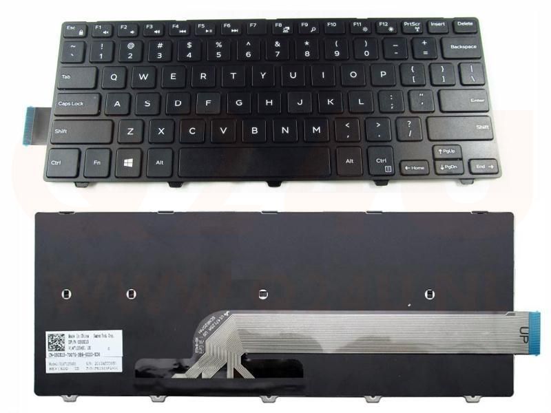 Dell Inspiron 14-3441 14-3442 14-3443 series laptop toetsenbord, US - zilver