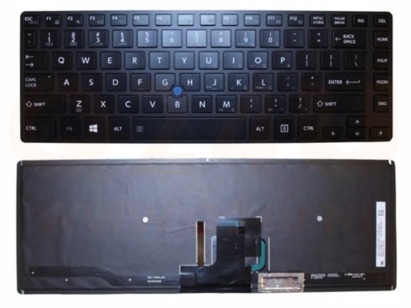 Toshiba Tecra Z40 Z40-A Z40T-A series laptop toetsenbord, US - zwart
