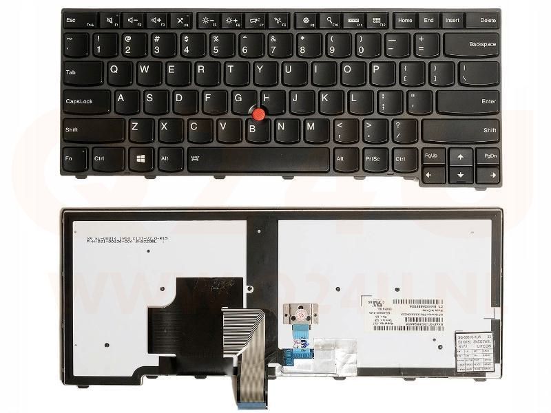Lenovo ThinkPad T440 L440 E431 E440 series laptop toetsenbord, US - zwart - met pointer en licht