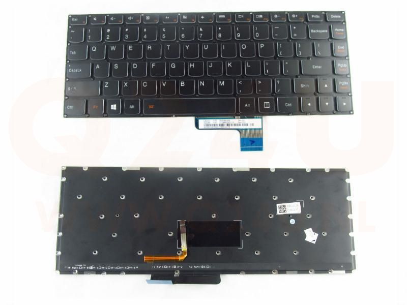 Lenovo IdeaPad Yoga 3 14 series laptop toetsenbord, US - zwart - met licht en pointer licht