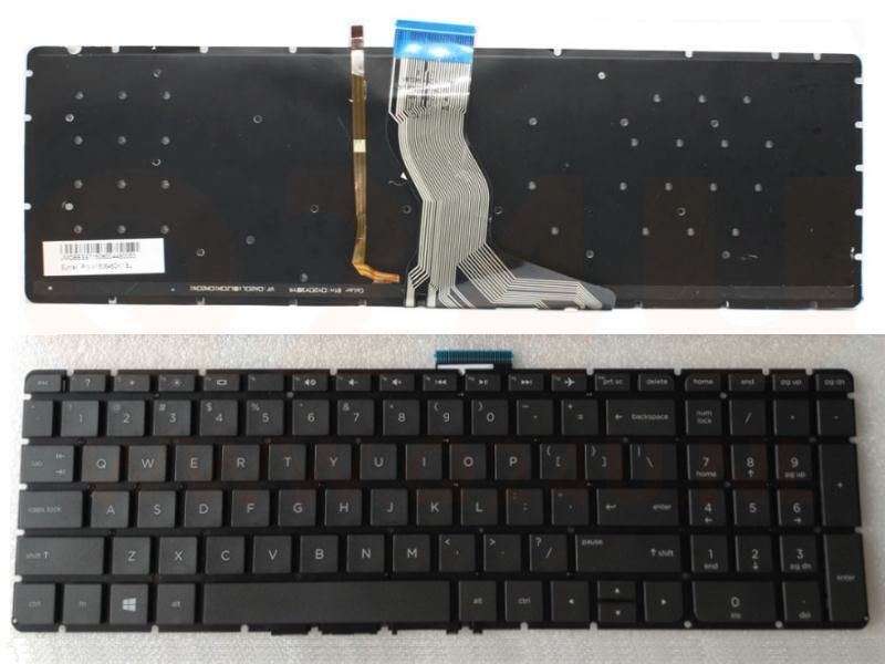 HP Pavilion 15-AB 15-AU 15Z-AB series laptop toetsenbord, US - zwart - met licht