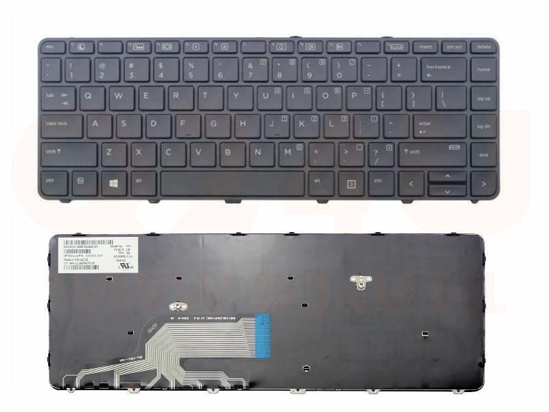 HP Probook 430 440 445 G3 640 645 G2 series laptop toetsenbord, US - zwart - gebruikt
