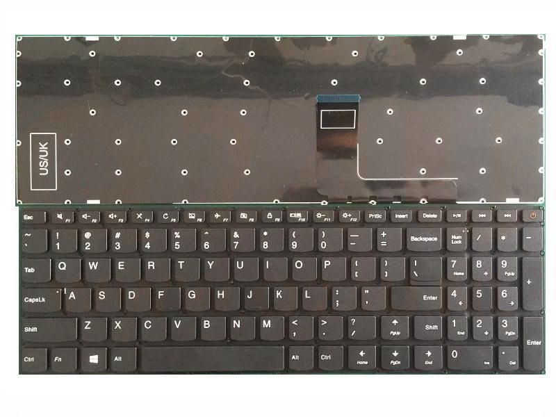 Lenovo IdeaPad 110-15IBR 310-15ISK series laptop toetsenbord, US - zwart