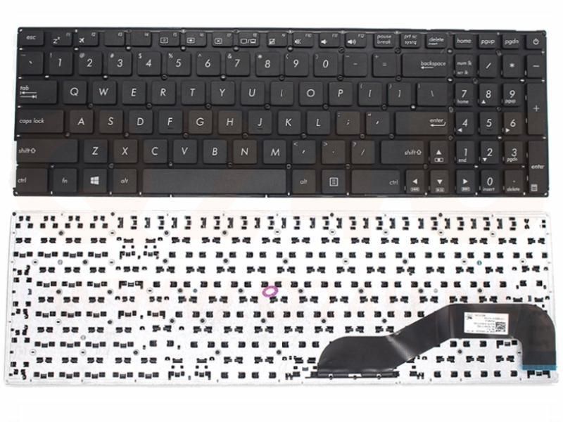 Asus X540 series laptop toetsenbord, US - zwart