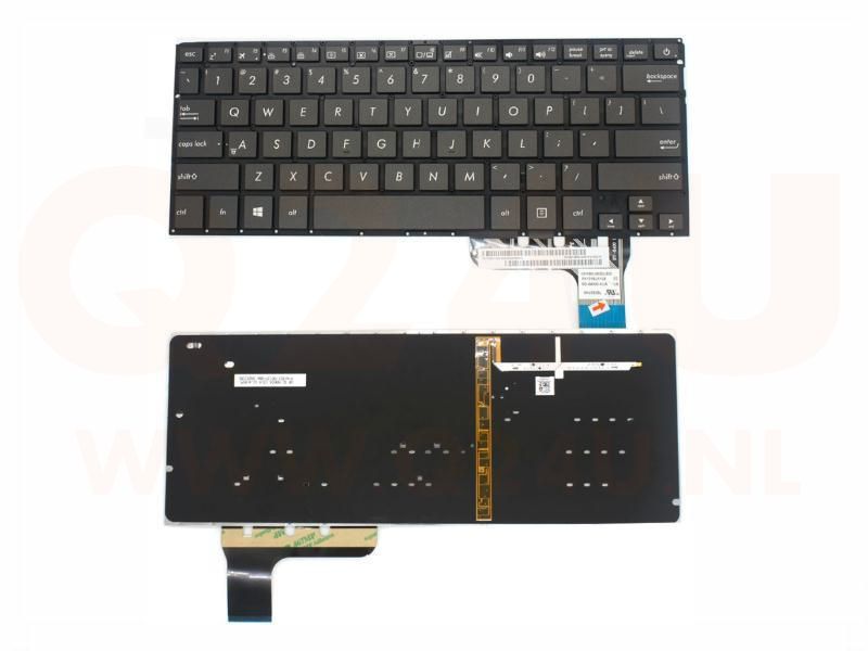 ASUS ZenBook UX303 series laptop toetsenbord, US - zwart - met licht