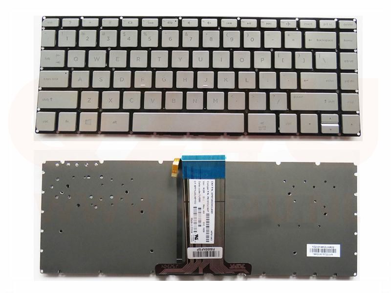 HP ProBook 13-AB 14-AB 14-A 14-S series laptop toetsenbord, US - zilver - met licht