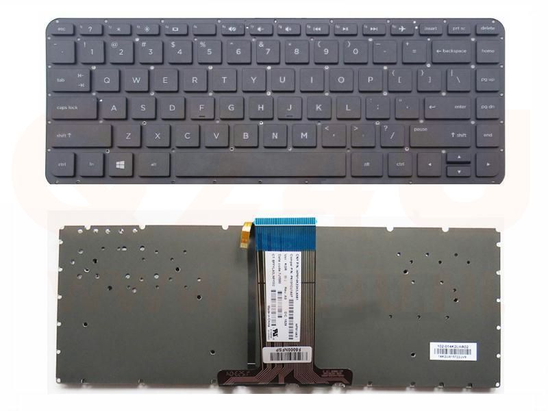 HP ProBook 13-AB 14-AB 14-A 14-S series laptop toetsenbord, US - zwart - met licht