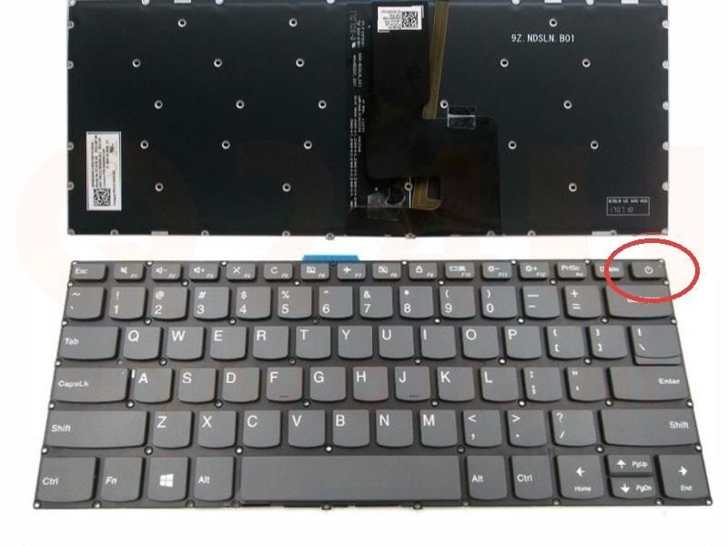 Lenovo IdeaPad 320-14ISK 320S-14IKB 320S-14IKBR laptop toetsenbord, US - zwart - met licht